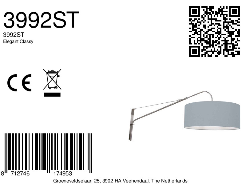 Applique murale avec petit arc Steinhauer Elegant Classy – Image 7