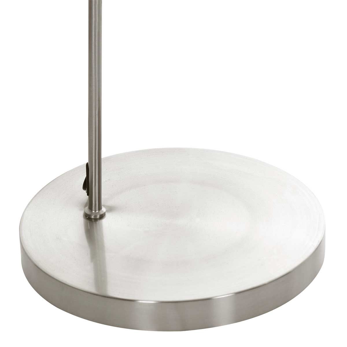 Lampadaire arc classique en acier avec abat-jour beige Mexlite Solva – Image 4