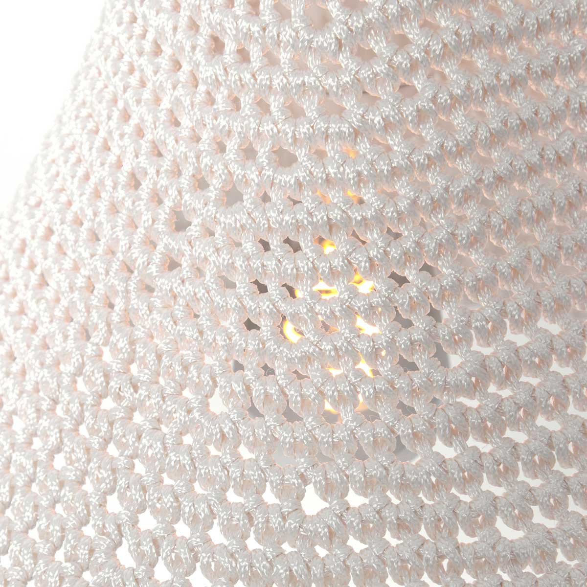 Suspension bohémienne en tissu blanc en forme de dôme Anne Light & Home Marrakesch – Image 11