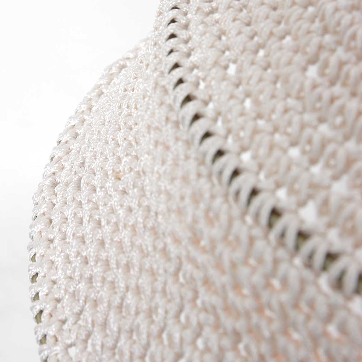 Suspension bohémienne en tissu blanc en forme de dôme Anne Light & Home Marrakesch – Image 10