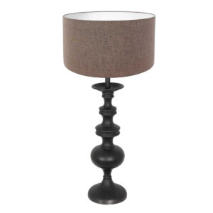 elegante-schemerlamp-tafellamp-anne-light-home-lyons-grijs-en-zwart-3486zw