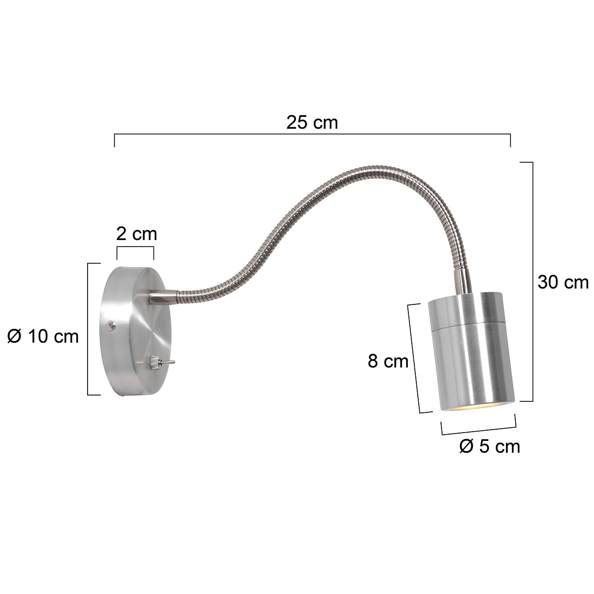 Applique murale moderne en acier flexible Mexlite Upround – Image 7