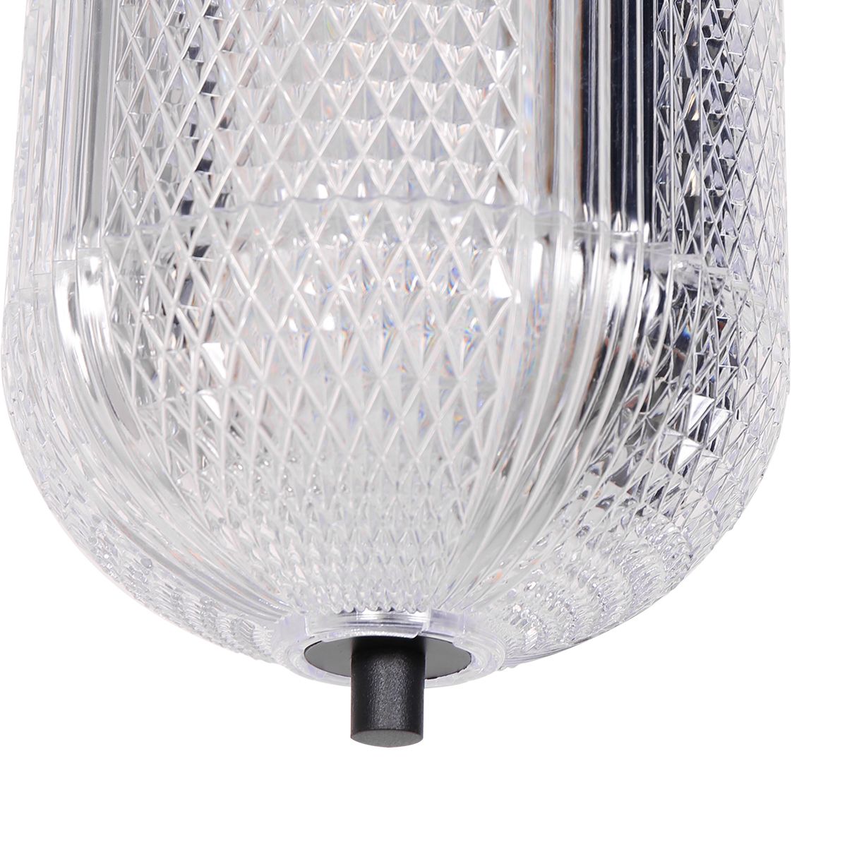 Suspension noire avec lampe en verre Mexlite Geripu – Image 4