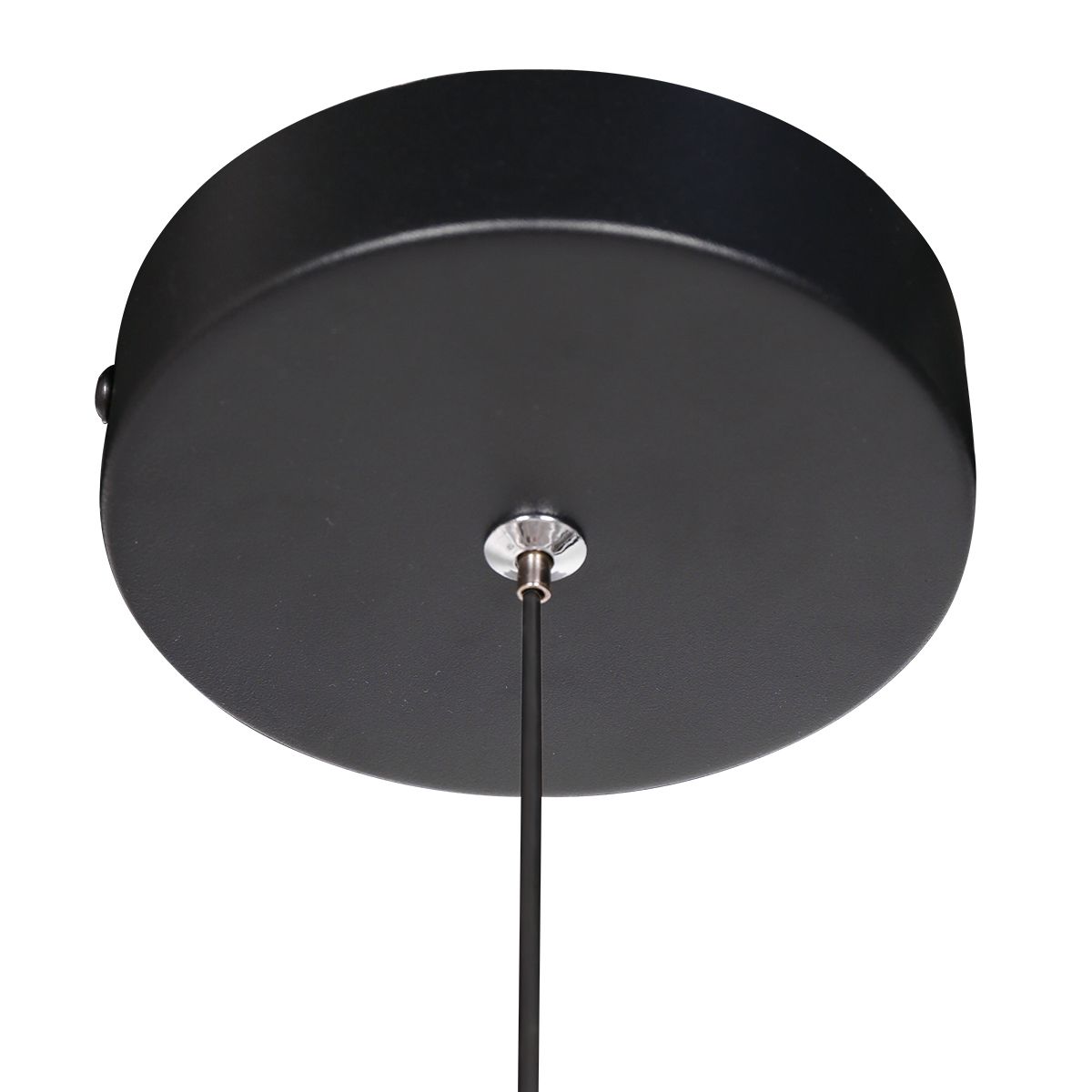 Suspension noire avec lampe en verre Mexlite Geripu – Image 6