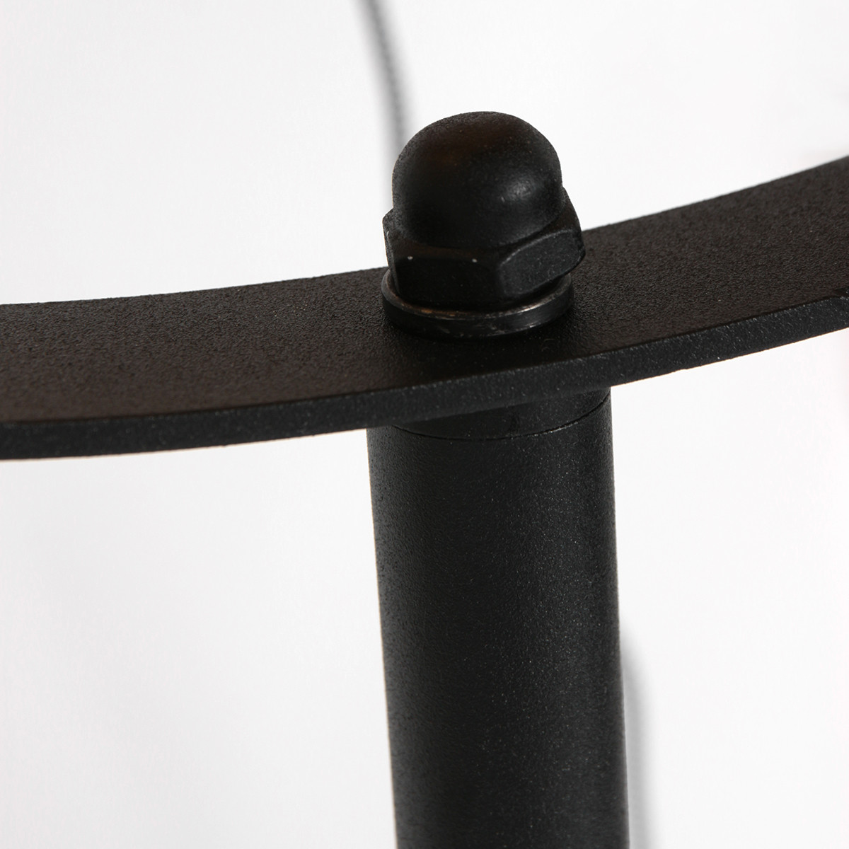 Lampadaire industriel noir avec abat-jour de tournesol doré Mexlite Sunflower – Image 16