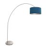lampadaire-arc-classique-en-acier-avec-abat-jour-bleu-mexlite-solva-3914st