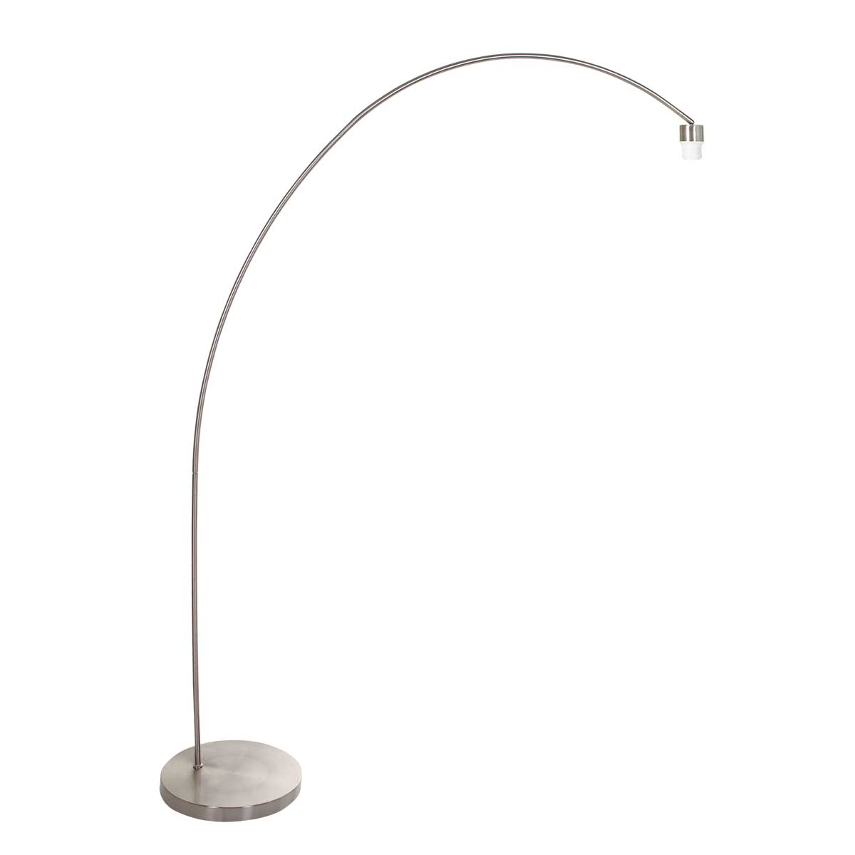 Lampadaire arc classique en acier avec abat-jour bleu Mexlite Solva – Image 9
