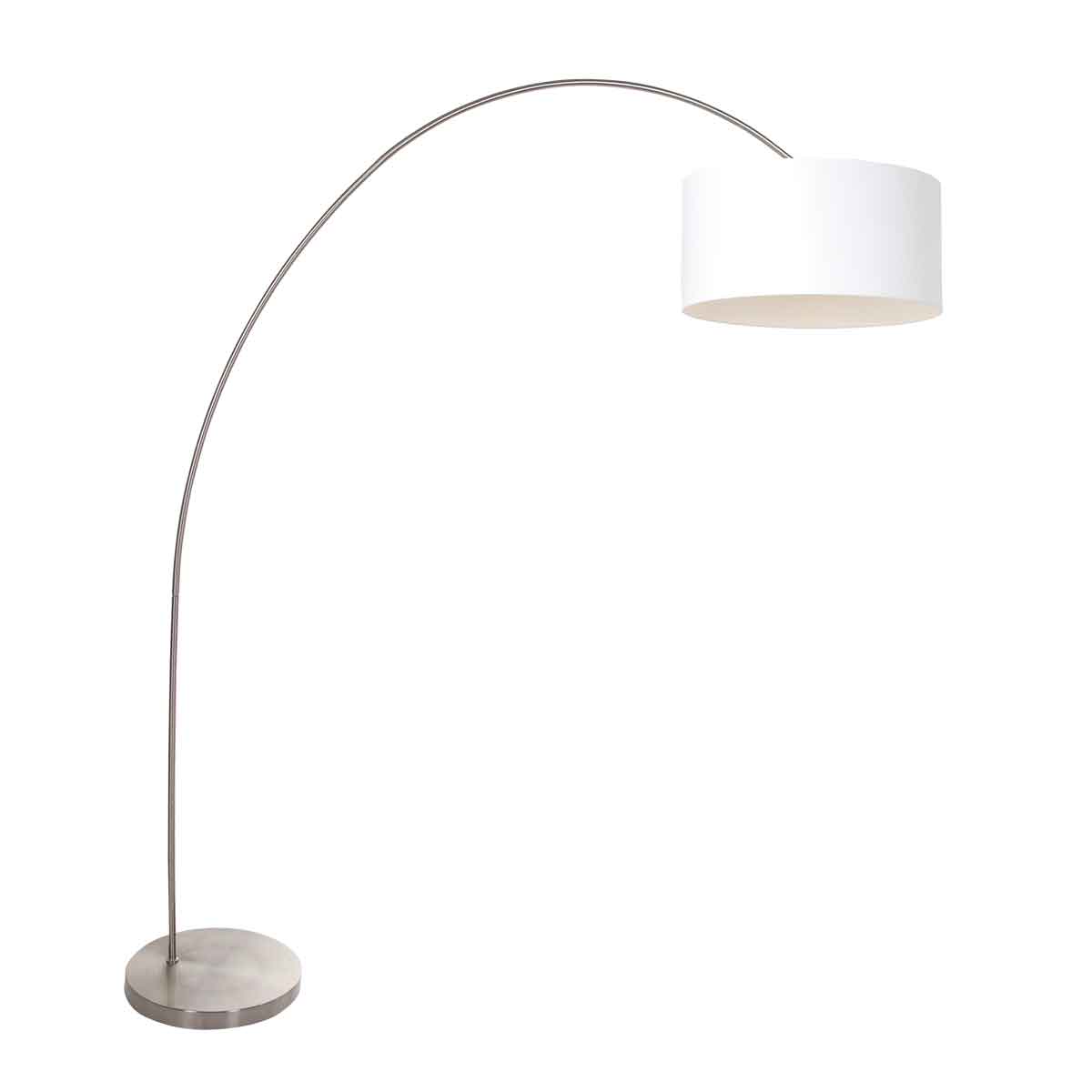 lampadaire-arc-en-acier-avec-abat-jour-blanc-mexlite-solva-3908st