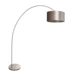 lampadaire-arc-en-acier-avec-abat-jour-gris-mexlite-solva-3909st