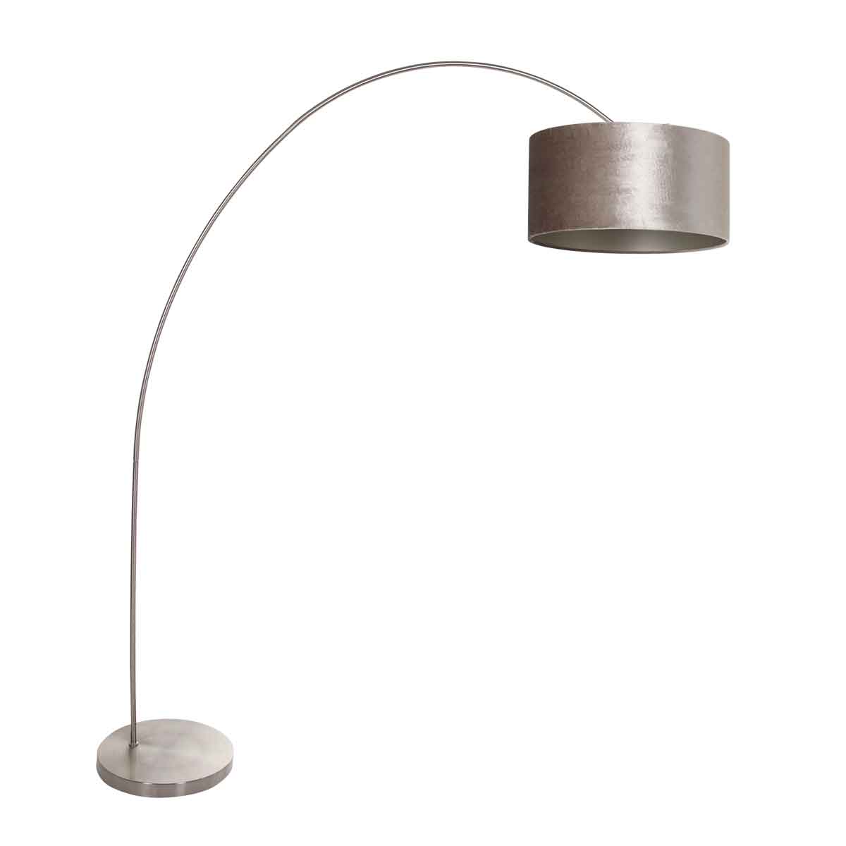 lampadaire-arc-en-acier-avec-abat-jour-gris-mexlite-solva-3909st