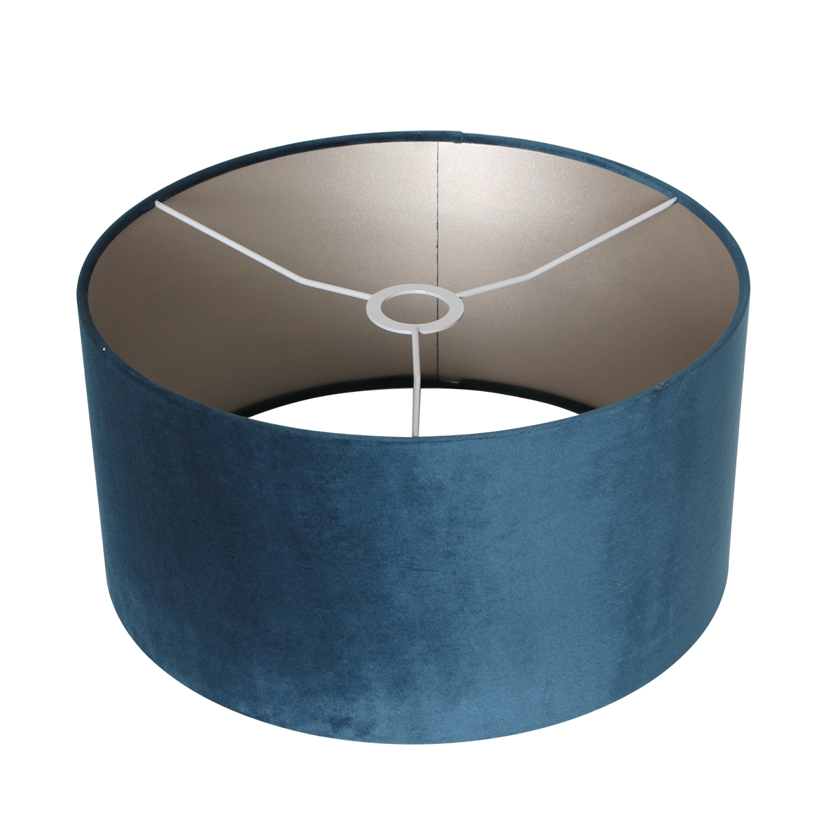 Lampadaire arc moderne noir avec abat-jour bleu Mexlite Solva – Image 5