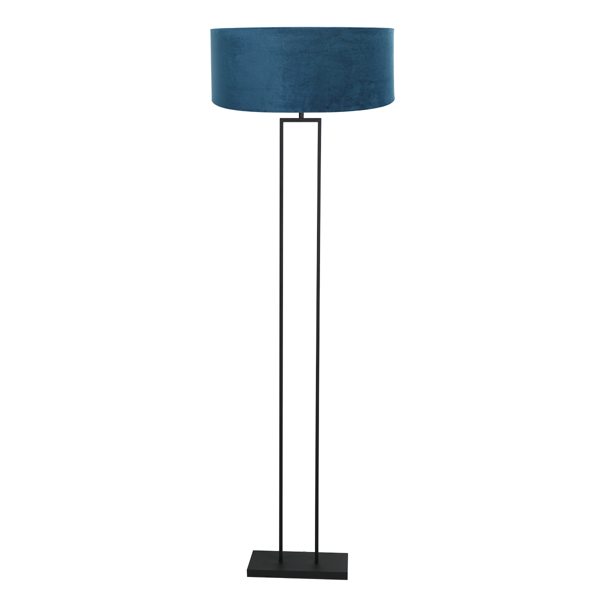 lampadaire-moderne-noir-avec-abat-jour-vert-steinhauer-stang-3854zw