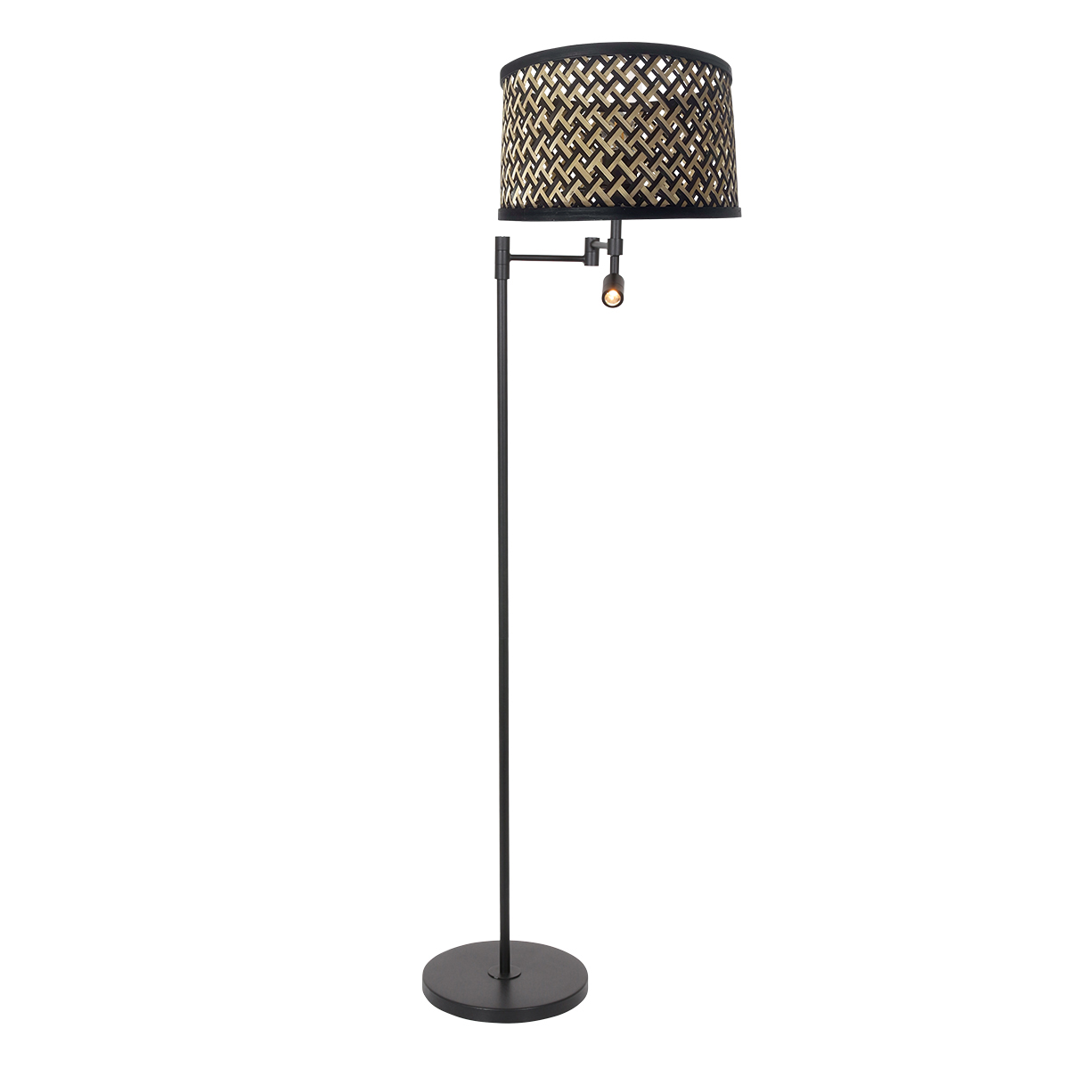 lampadaire-moderne-noir-avec-liseuse-et-abat-jour-en-osier-steinhauer-stang-3717zw