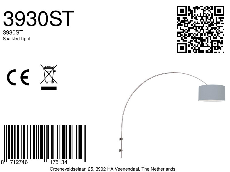 Lampe arc légère Steinhauer Sparkled Light – Image 7