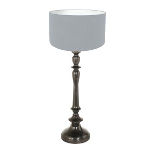 lampe-de-table-classique-foncée-anne-light-&-home-bois-3953zw