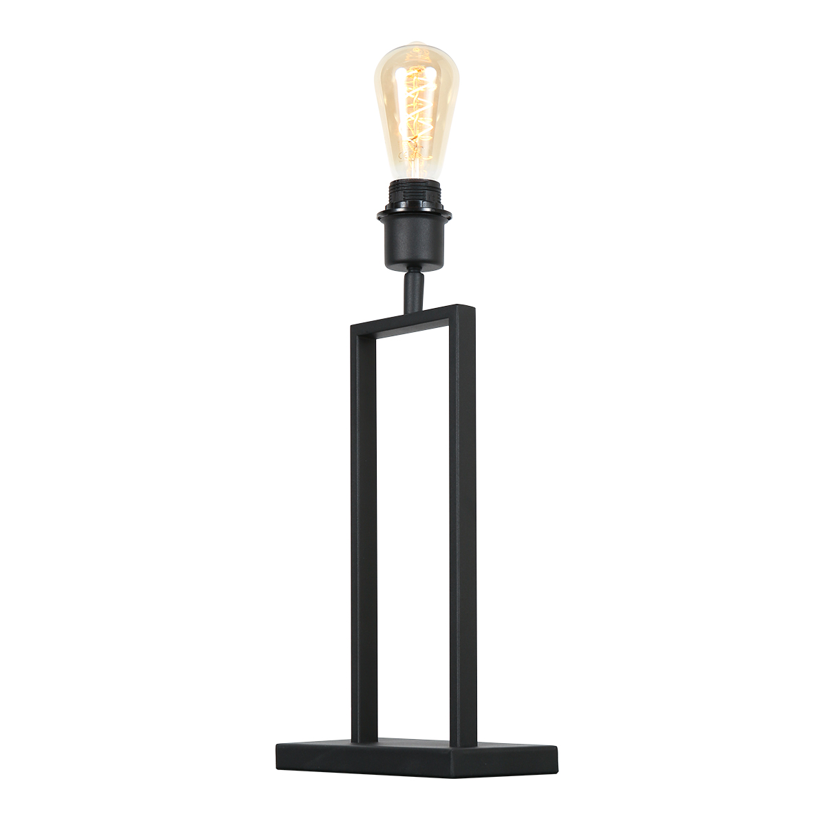 Lampe de table industrielle noire avec abat-jour gris Steinhauer Stang – Image 7