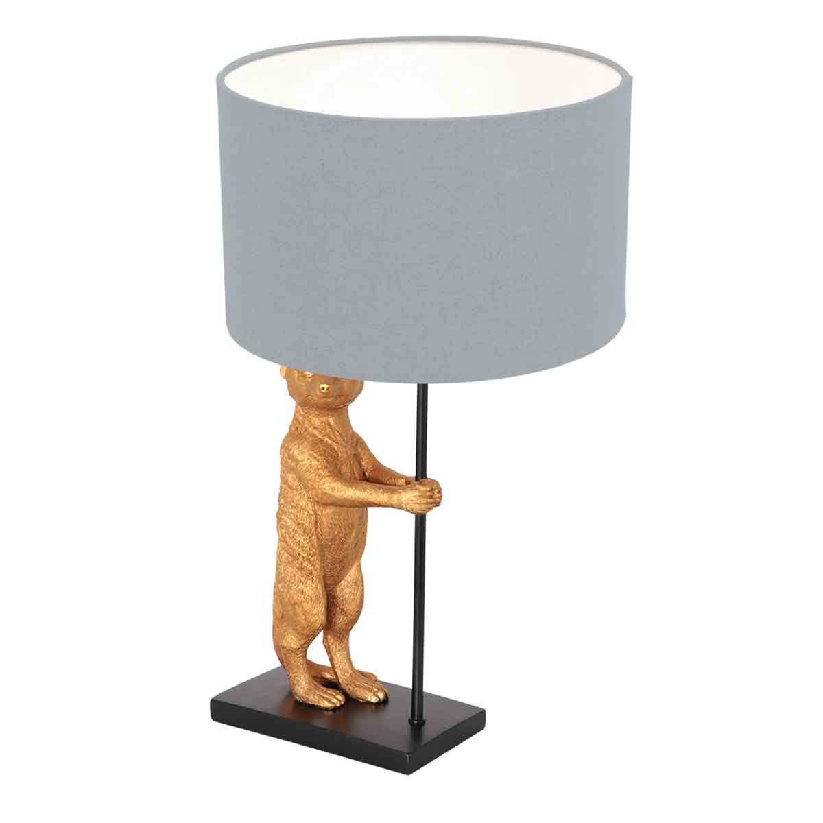 Lampe de table noir et or Anne Light & Home Animaux – Image 2