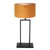 lampe-de-table-noire-avec-abat-jour-orange-steinhauer-stang-3859zw