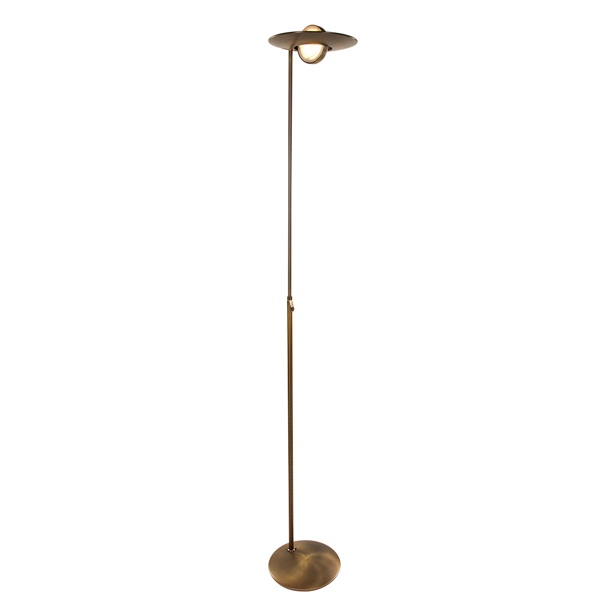Lampadaire classique en métal bronze Steinhauer Zenith LED