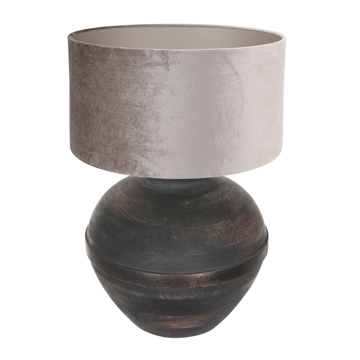 Lampe vintage à abat-jour argent Anne Light & Home Lyons