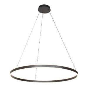 Suspension moderne noire avec éclairage LED Steinhauer Ringlux