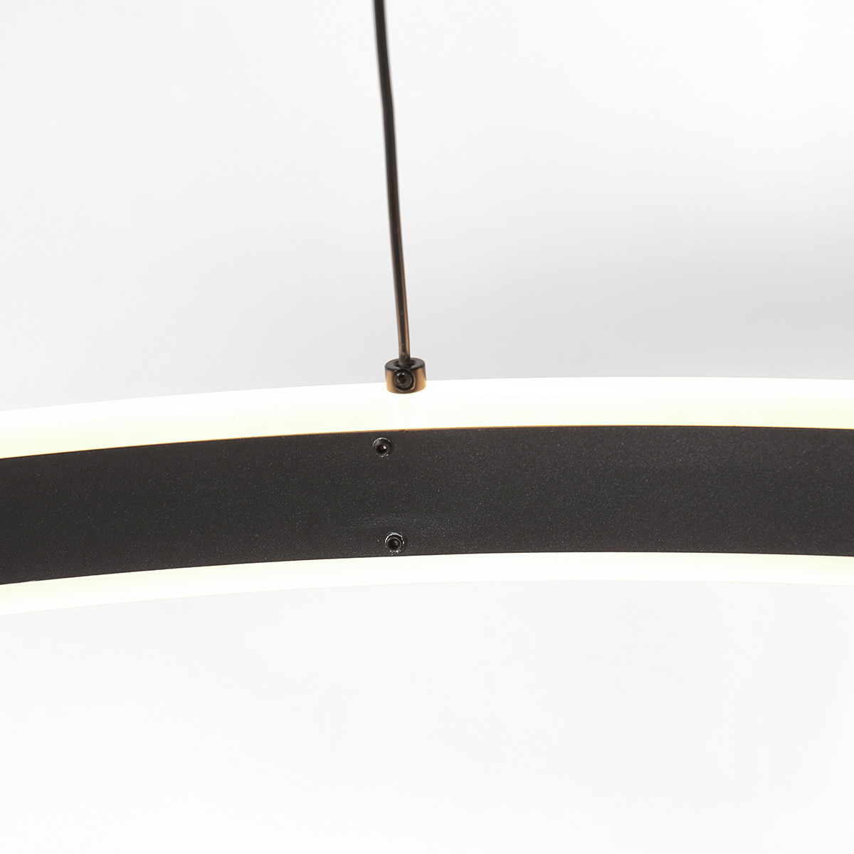 Suspension moderne noire avec éclairage LED Steinhauer Ringlux – Image 5