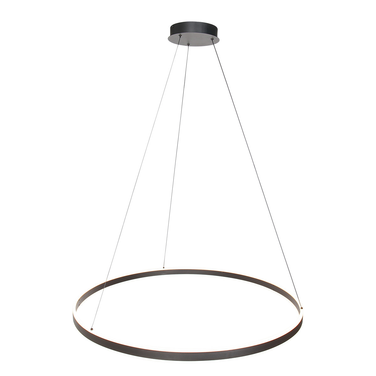 Suspension moderne noire avec éclairage LED Steinhauer Ringlux – Image 10