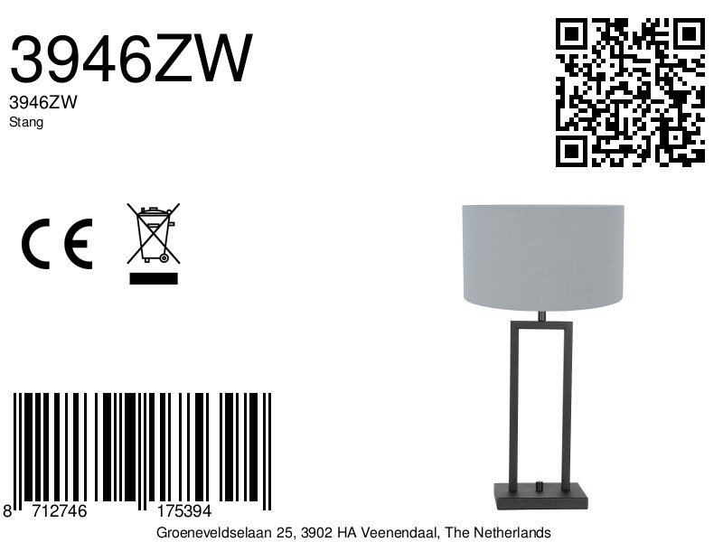 Petite lampe de table moderne Steinhauer Stang – Image 7