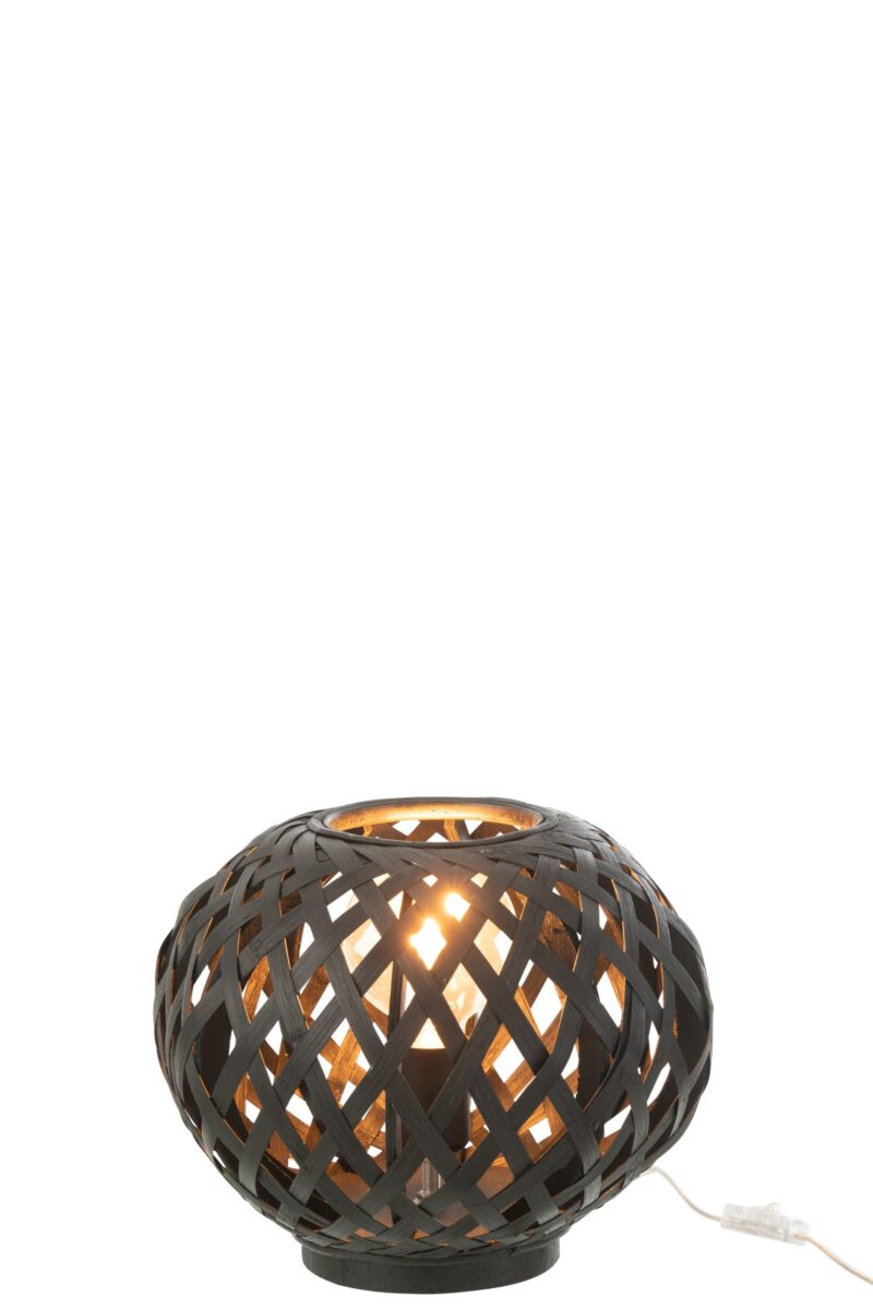 rustieke-zwarte-houten-ronde-tafellamp-jolipa-rosa-25700-2
