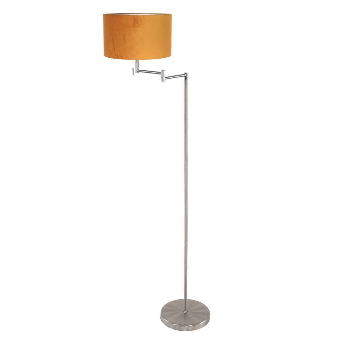 Lampadaire en acier avec abat-jour orange Mexlite Bella – Image 2