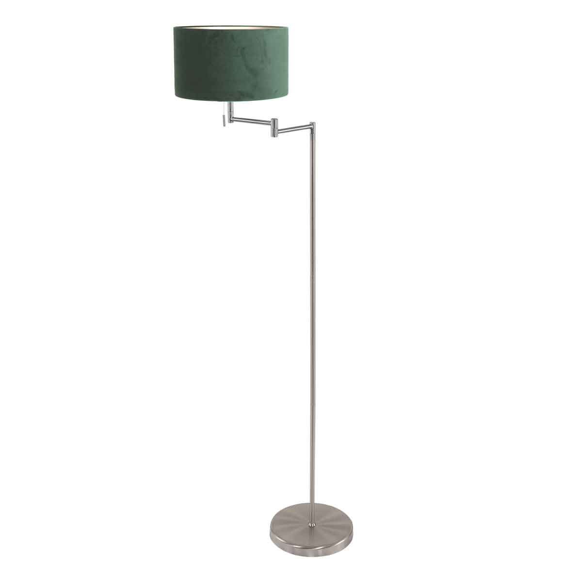 Lampadaire en acier avec abat-jour vert Mexlite Bella – Image 2