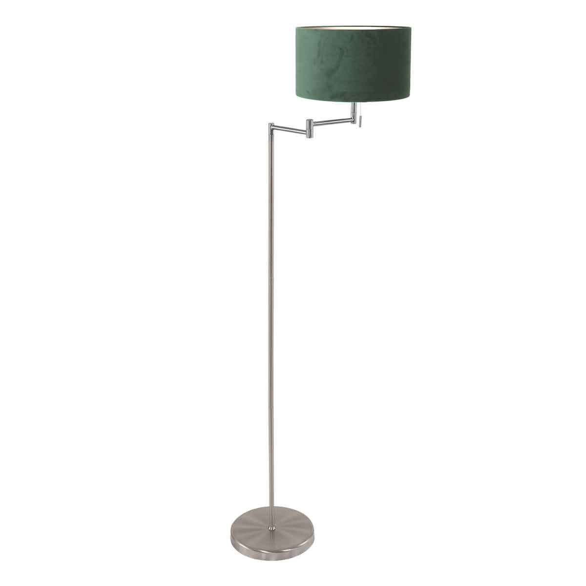 Lampadaire en acier avec abat-jour vert Mexlite Bella