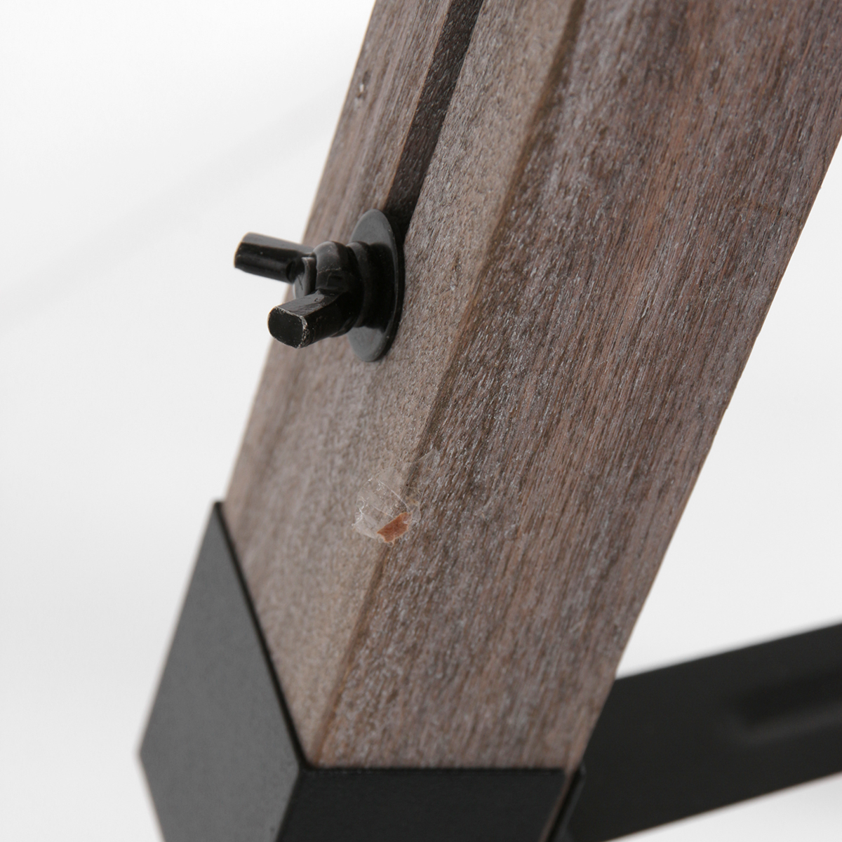 Lampadaire noir en bois avec abat-jour en velours Mexlite Triek – Image 13