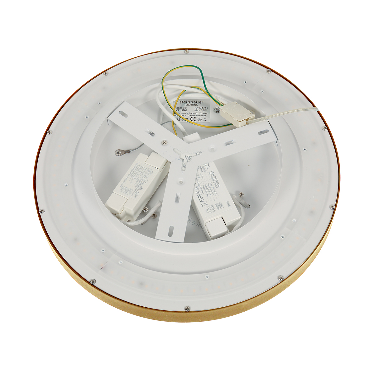 Plafonnier blanc moderne en plastique Steinhauer Flady – Image 15