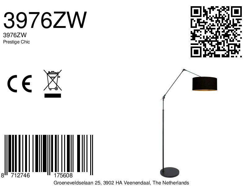 Lampadaire moderne réglable Steinhauer Prestige Chic – Image 7