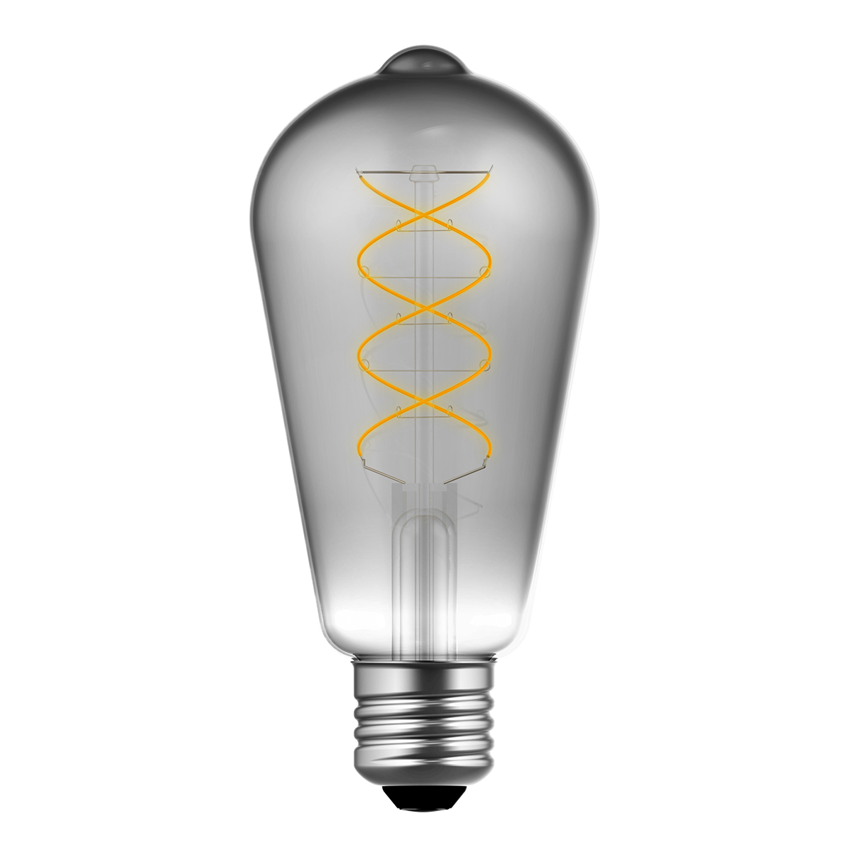 Source lumineuse allongée avec verre fumé E27 Led's Light – Image 4