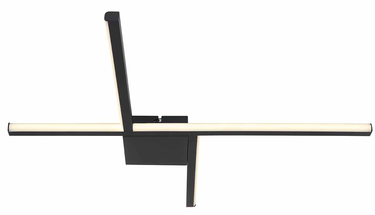 Applique géométrique noir aluminium Globo Wl Led – Image 2