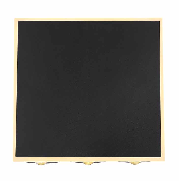 Applique murale design carrée métal noir Globo Saidy – Image 2