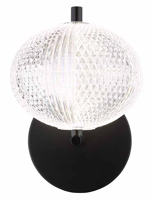 Applique murale moderne boule noire Globo Aida – Image 2