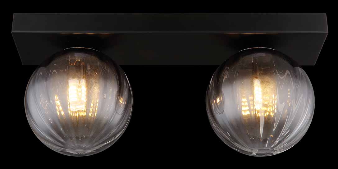 Applique murale moderne en métal noir Globo Dallerta – Image 5