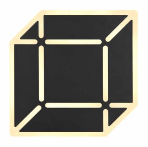 Alternative view of Applique murale moderne noire en métal Globo Xolli