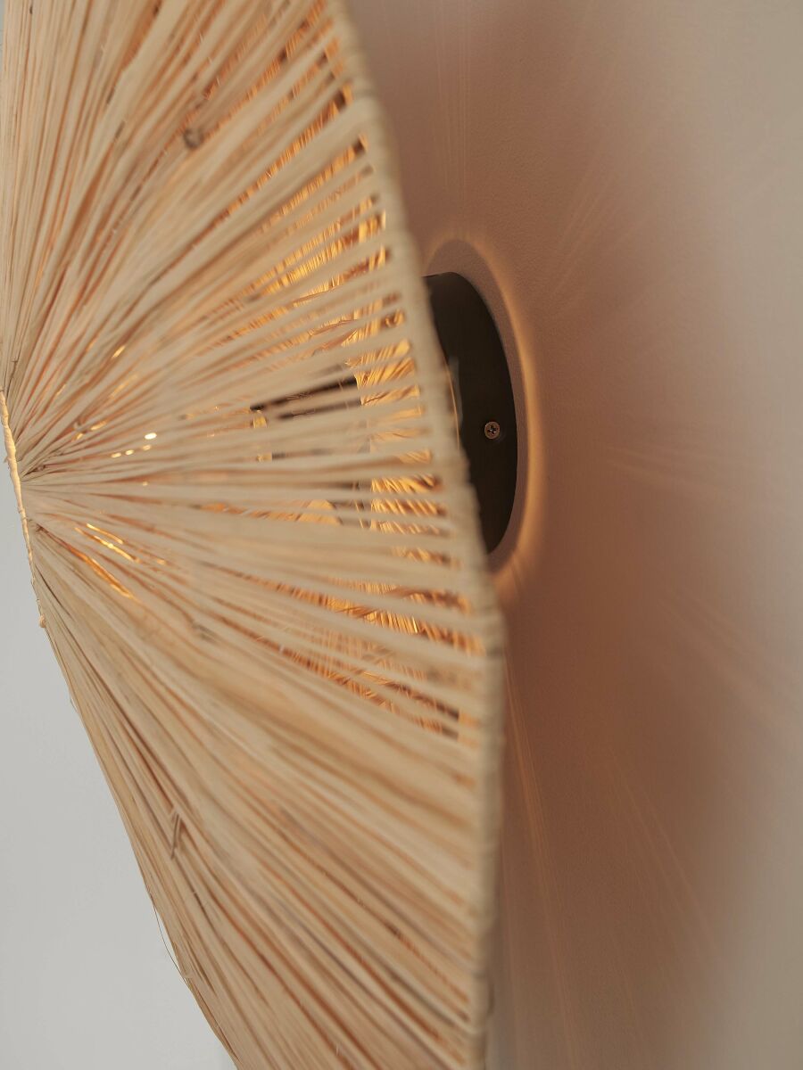 Applique murale octogonale raphia naturel L GOOD&MOJO Panama – Image 11