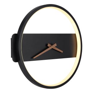 applique-murale/horloge-en-forme-d'anneau-noir/brun-globo-sussy-78281