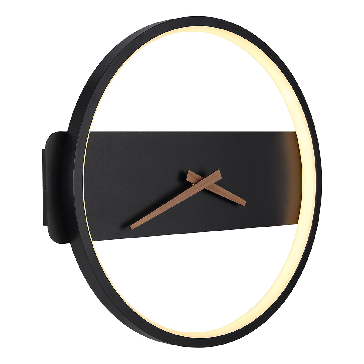 applique-murale/horloge-en-forme-d'anneau-noir/brun-globo-sussy-78281