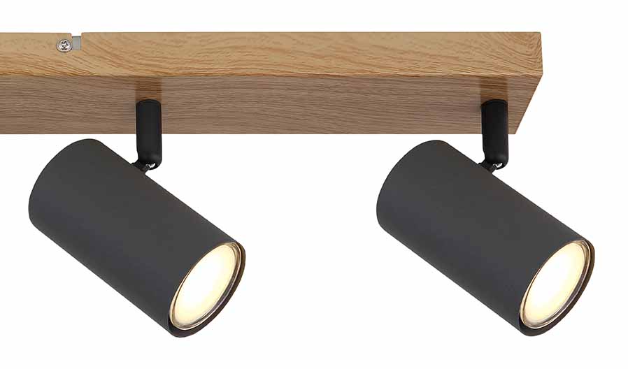 Barre de spots naturel 4 spots Globo Robby – Image 4