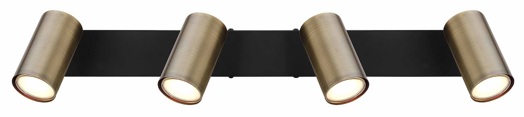 Barre noire 4 spots dorée Globo Robby – Image 3