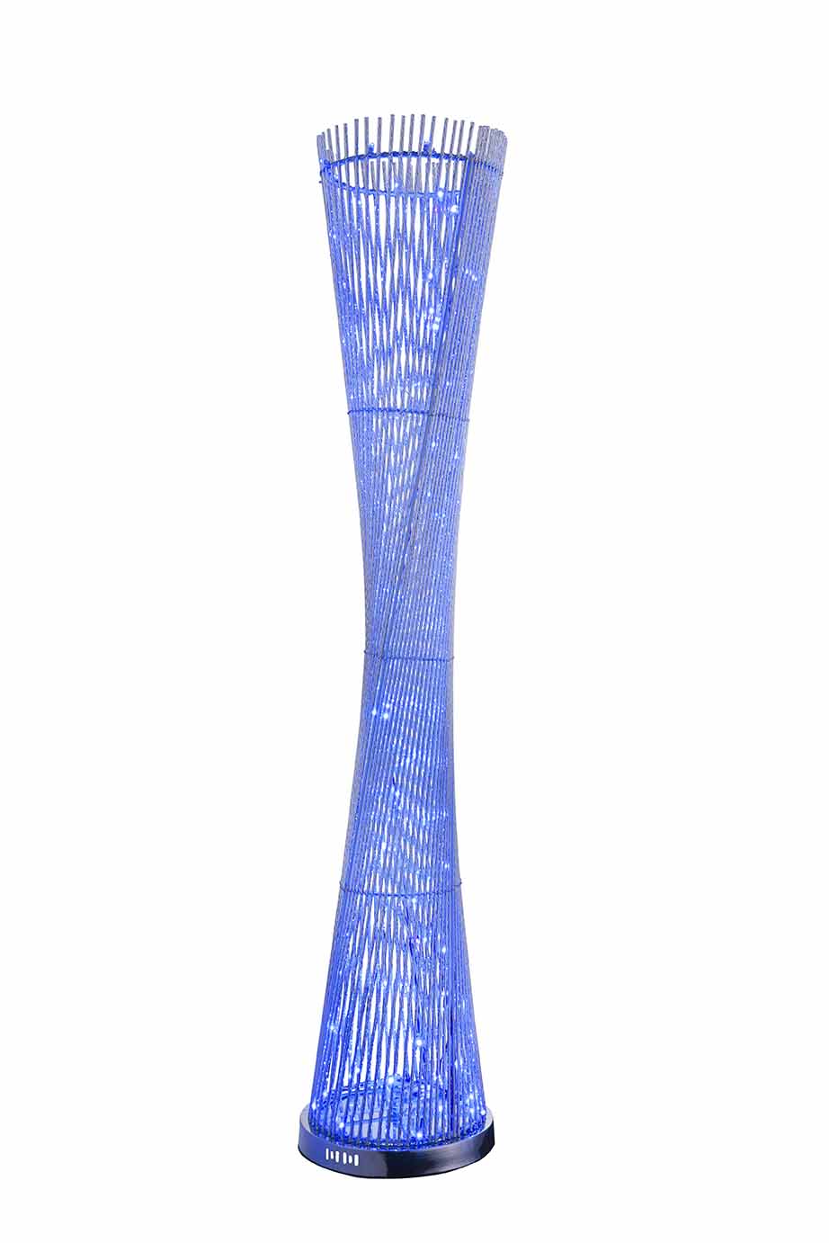 Lampadaire classique en aluminium argenté Globo Anton – Image 2