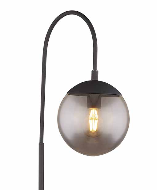 Lampadaire moderne en métal noir Globo Blama – Image 2