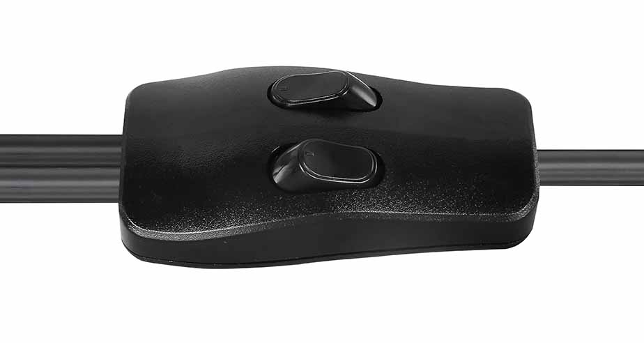 Lampadaire rétro en métal noir Globo Mina – Image 3