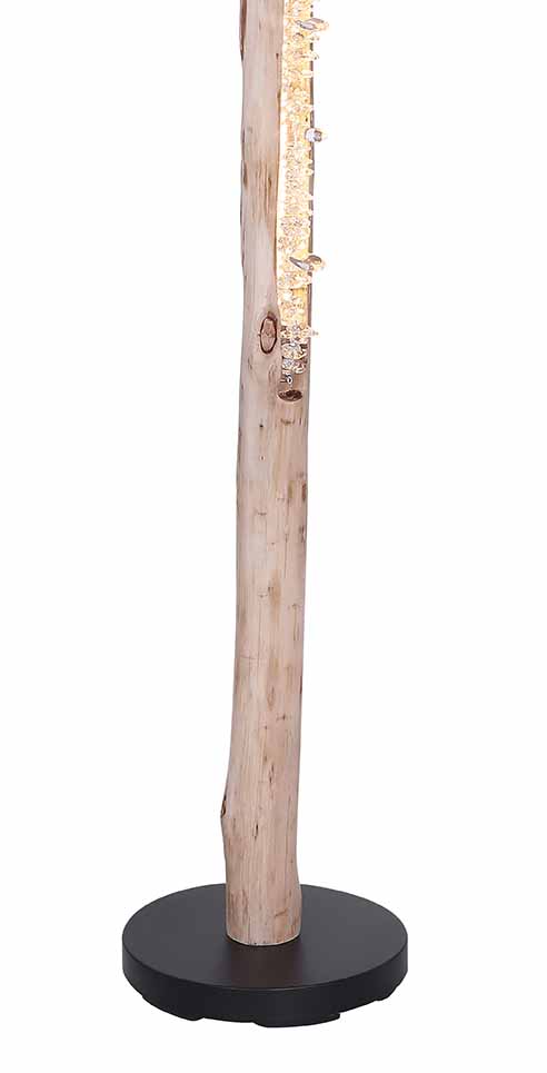 Lampadaire rural en métal noir Globo Felicitas – Image 2